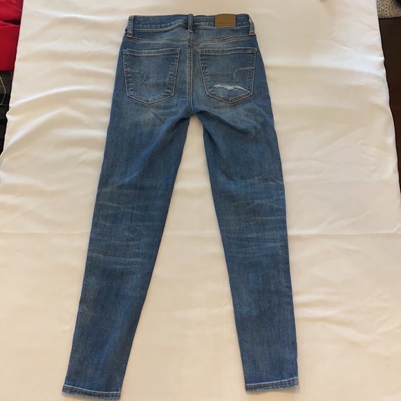 American Eagle Size 00 Hi Rise Jegging Crop Jeans - Picture 6 of 8